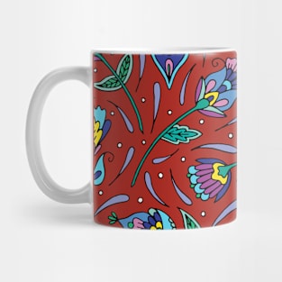 Botanical Red Palette Mug